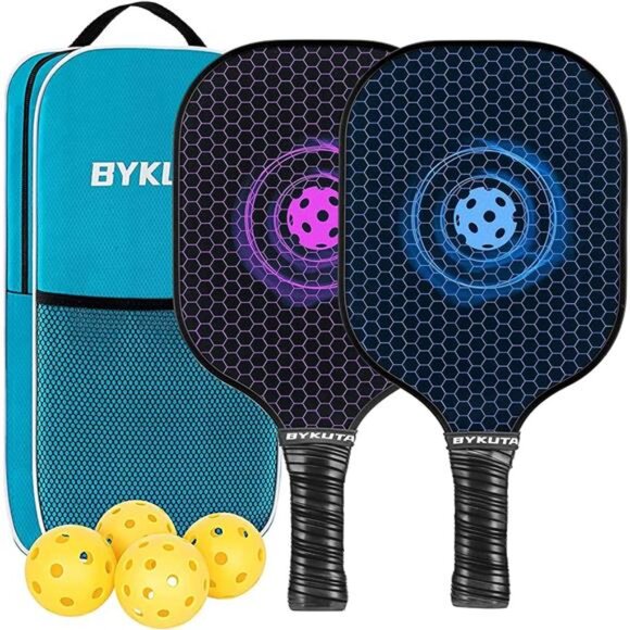 Pickleball Paddles, USAPA Standard Graphite Pickleball Paddles Set of 2 - Picture 1 of 8